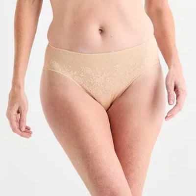 Liz Claiborne Smoothing Womens High Cut Panty 359402 In Sand