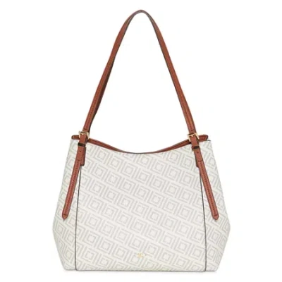 Liz Claiborne Stella 4 Poster Shoulder Bag In White