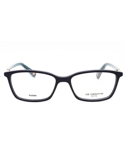 Liz Claiborne Stylish Rectangular Eyeglasses For Women In Black