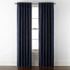 Liz Claiborne Supreme 5-pleat Pinch Pleat Back Tab Light-filtering Single Curtain Panel In Blue