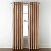 Liz Claiborne Supreme 5-pleat Pinch Pleat Back Tab Light-filtering Single Curtain Panel In Brown