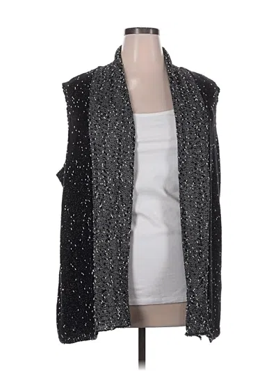 Pre-owned Liz Claiborne Sweater Vest In Black