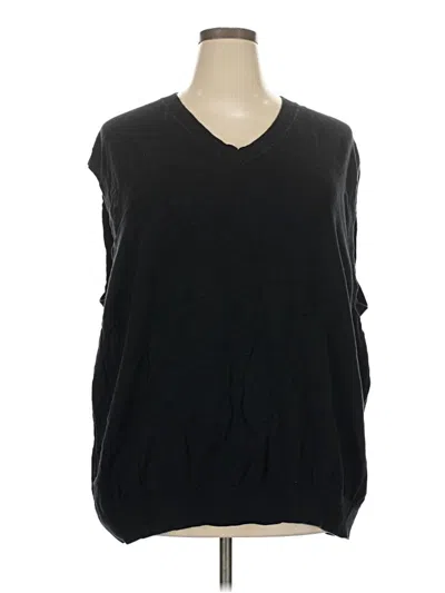 Pre-owned Liz Claiborne Sweater Vest In Black