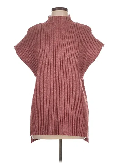 Pre-owned Liz Claiborne Sweater Vest In Burgundy
