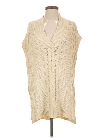 Pre-owned Liz Claiborne Sweater Vest In Ivory