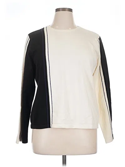 Pre-owned Liz Claiborne Sweatshirt In Ivory