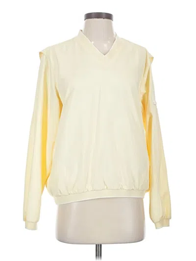 Pre-owned Liz Claiborne Sweatshirt In Yellow