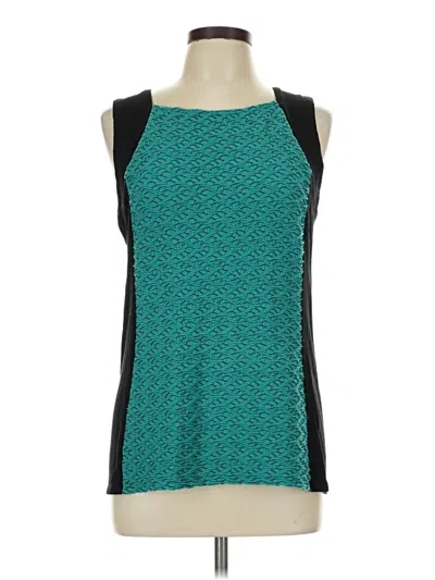 Pre-owned Liz Claiborne Tank Top Teal Halter Neckline Tops