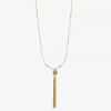 Liz Claiborne Tassel Womens Oval 34 Inch Pendant Necklace In Gold