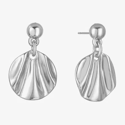 Liz Claiborne Textured Double Womens Drop Earrings In Multi