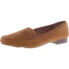 Liz Claiborne Towne Womens Perforated Slip On Loafers In Brown