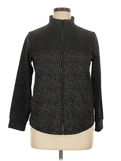 Pre-owned Liz Claiborne Track Jacket In Black