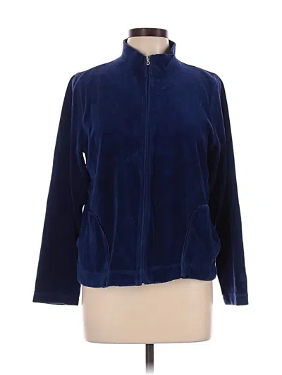 Pre-owned Liz Claiborne Track Jacket In Blue