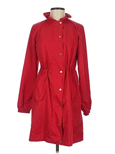 Pre-owned Liz Claiborne Trenchcoat In Red