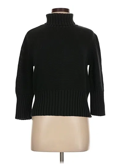 Pre-owned Liz Claiborne Turtleneck Sweater In Black