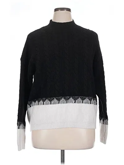 Pre-owned Liz Claiborne Turtleneck Sweater In Black