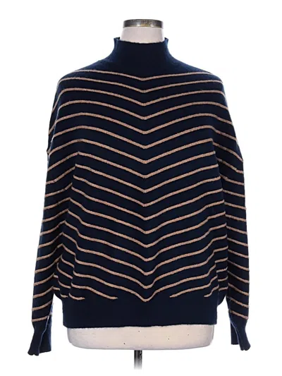 Pre-owned Liz Claiborne Turtleneck Sweater In Blue