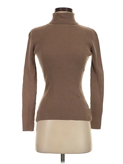 Pre-owned Liz Claiborne Turtleneck Sweater In Brown