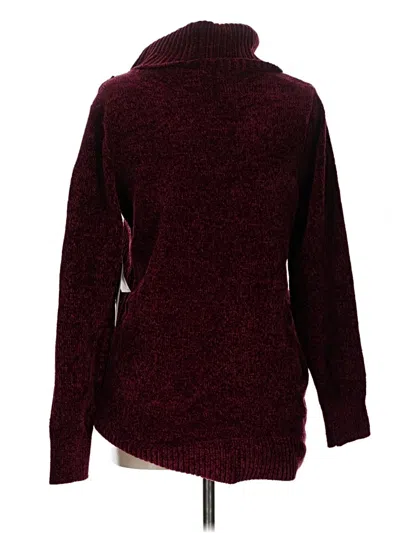 Liz Claiborne Turtleneck Sweater In Burgundy