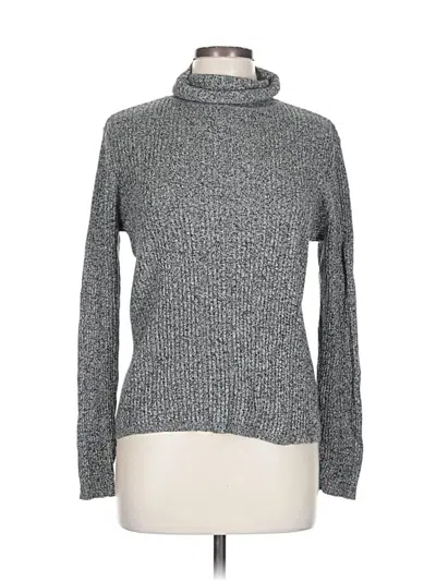 Pre-owned Liz Claiborne Turtleneck Sweater In Gray