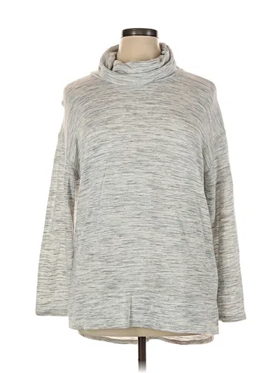 Pre-owned Liz Claiborne Turtleneck Sweater In Gray
