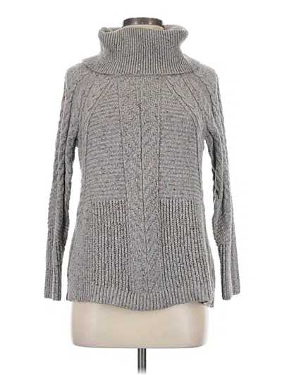 Pre-owned Liz Claiborne Turtleneck Sweater In Gray