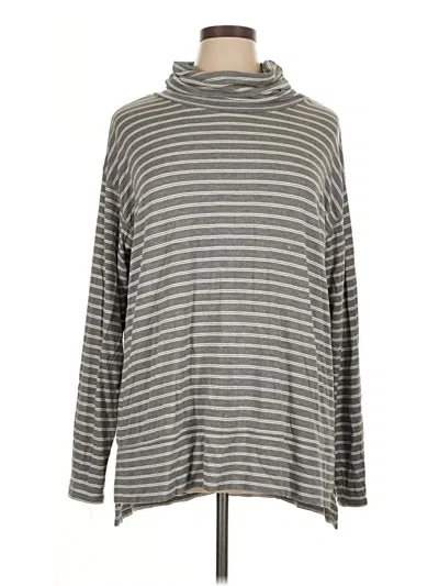 Pre-owned Liz Claiborne Turtleneck Sweater In Gray