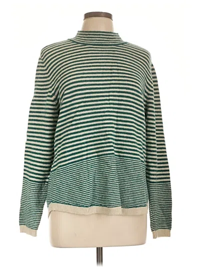 Pre-owned Liz Claiborne Turtleneck Sweater In Green