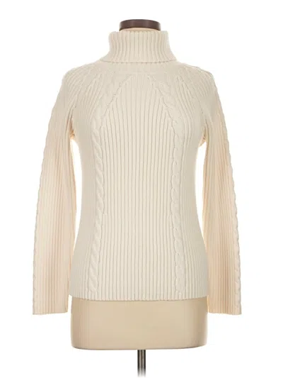 Pre-owned Liz Claiborne Turtleneck Sweater In Ivory