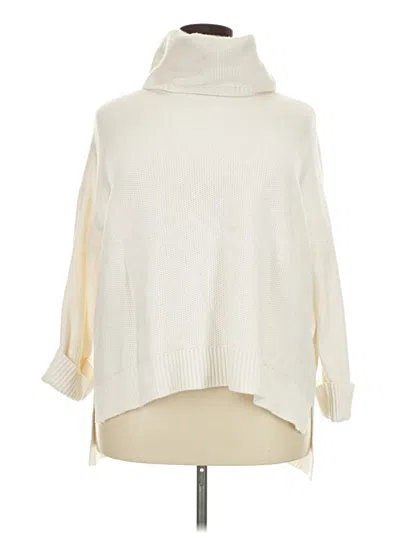 Pre-owned Liz Claiborne Turtleneck Sweater In Ivory