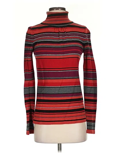 Pre-owned Liz Claiborne Turtleneck Sweater In Red