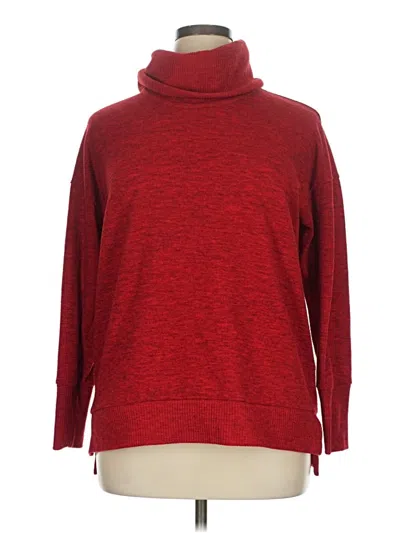 Pre-owned Liz Claiborne Turtleneck Sweater In Red