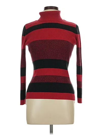 Pre-owned Liz Claiborne Turtleneck Sweater In Red