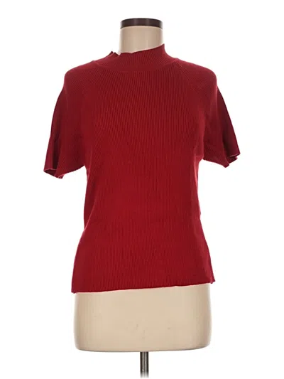 Pre-owned Liz Claiborne Turtleneck Sweater In Red