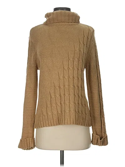 Pre-owned Liz Claiborne Turtleneck Sweater In Tan