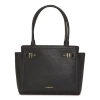 Liz Claiborne Tuxedo Tote Bag In Black