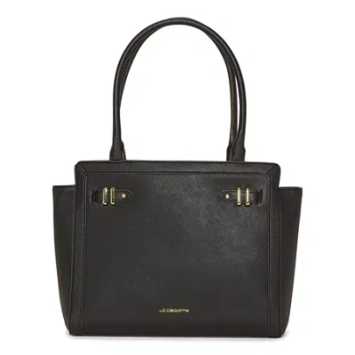 Liz Claiborne Tuxedo Tote Bag In Black
