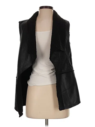Pre-owned Liz Claiborne Tuxedo Vest In Black