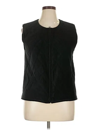 Pre-owned Liz Claiborne Vest In Black