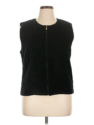 Pre-owned Liz Claiborne Vest In Black