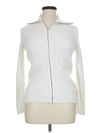 Pre-owned Liz Claiborne Vest In White