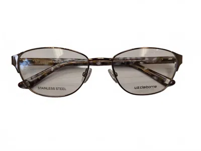 Liz Claiborne Women's Oval Glasses In Gold In Multi
