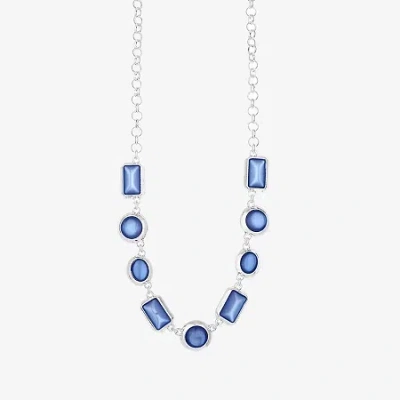 Liz Claiborne Womens 17 Inch Collar Necklace In Metallic