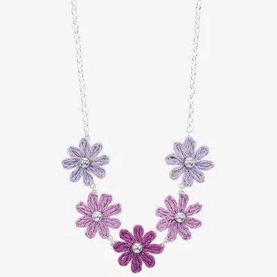 Liz Claiborne Womens 17 Inch Collar Necklace In Purple