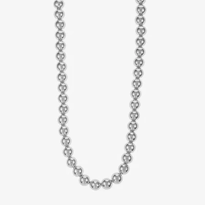 Liz Claiborne Womens 17 Inch Collar Necklace In Silver