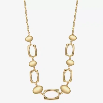 Liz Claiborne Womens 17 Inch Collar Necklace In Gold