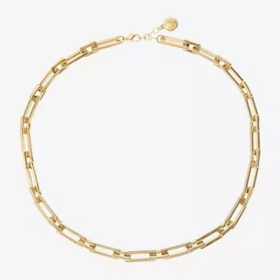 Liz Claiborne Womens 17 Inch Collar Necklace In Gold