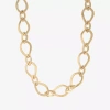 Liz Claiborne Womens 17 Inch Collar Necklace In Gold