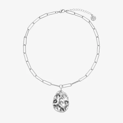 Liz Claiborne Womens 17 Inch Pendant Necklace In Metallic