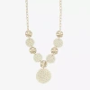 Liz Claiborne Womens 17 Inch Y Necklace In Neutral